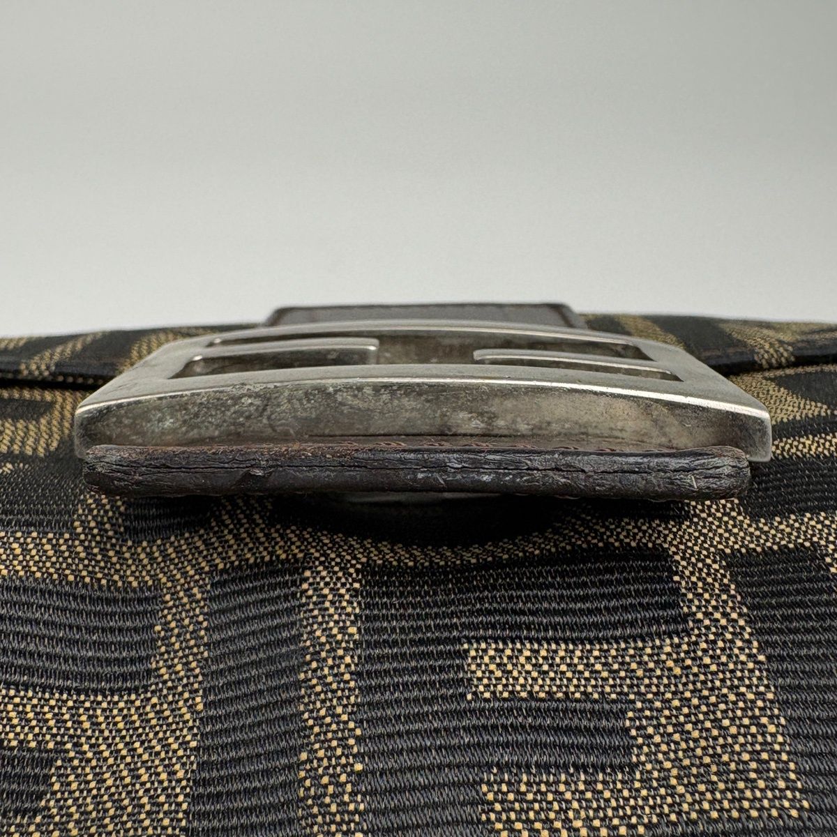 Fendi Zucca Pattern Shoulder Bag Mamma Bucket Canvas Brown — view 5