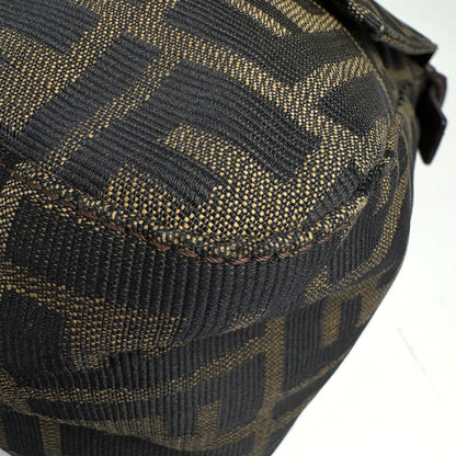 Fendi Zucca Pattern Shoulder Bag Mamma Bucket Canvas Brown — view 3