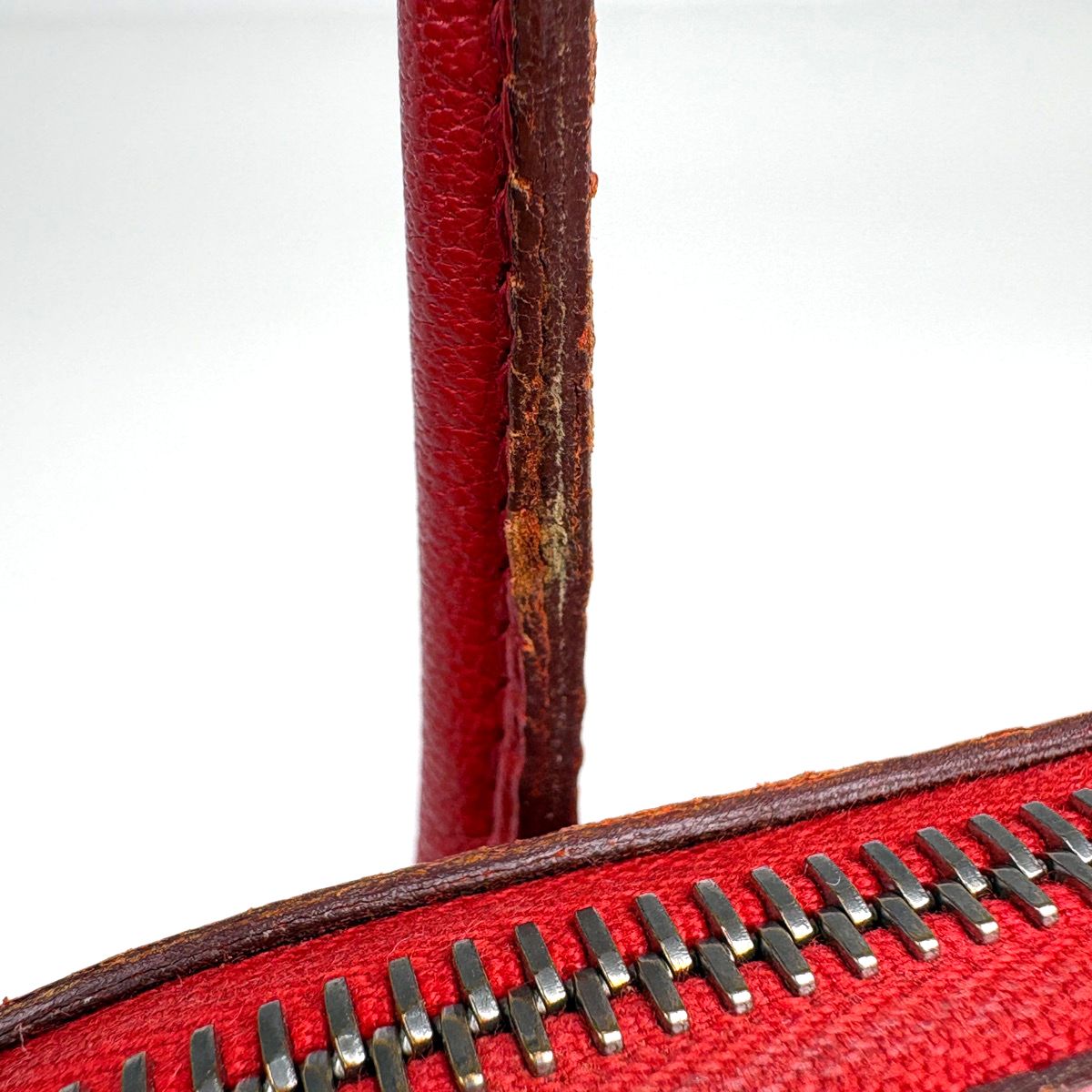 Hermes Bolide 27 2-Way Handbag Chevre Rouge Casac — view 8