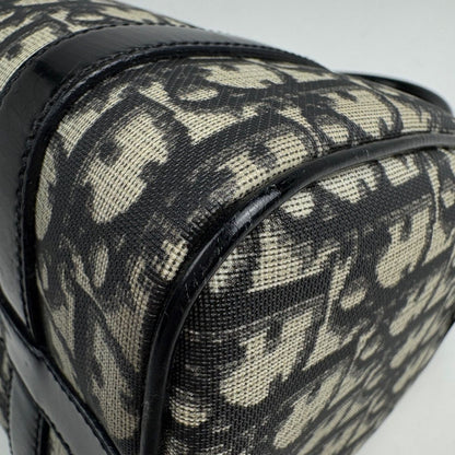 Dior Trotter Pattern Handbag Black — view 4
