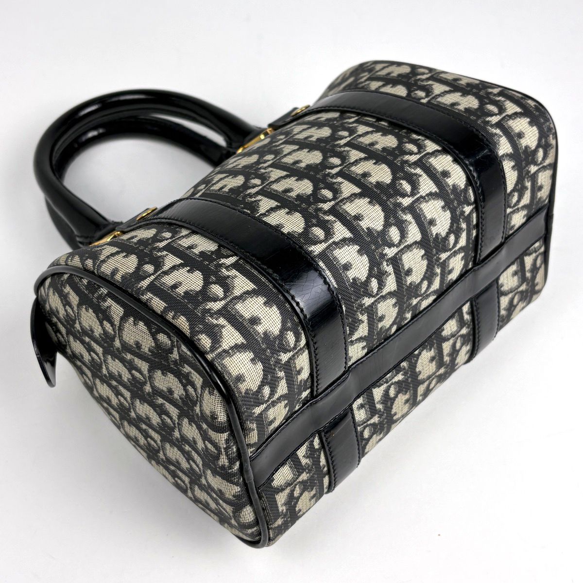 Dior Trotter Pattern Handbag Black — view 2