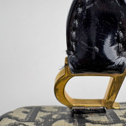 Dior Trotter Pattern Handbag Black — view 7