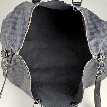 Louis Vuitton Keepall Bandouliere 55 2-Way Boston Bag Damier Graphite Noir — view 8