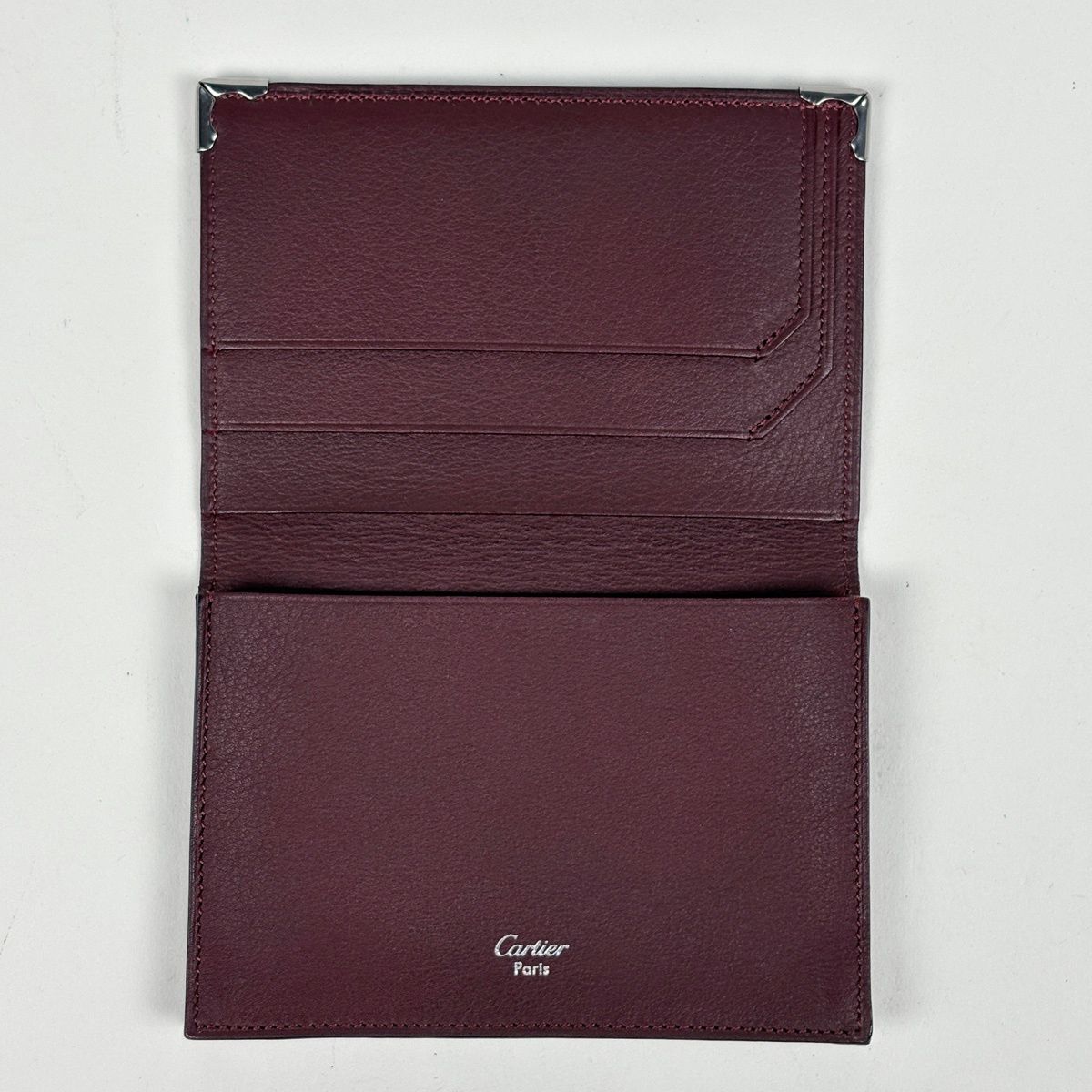 Cartier Must Line Card Case Business Holder Leather Black — view 5