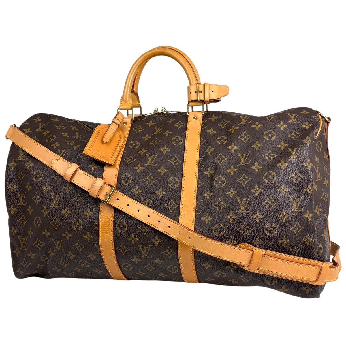 Louis Vuitton Keepall Bandouliere 55 2-Way Boston Bag Monogram Brown