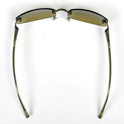 Chanel CC Logo Sunglasses Rimless Acetate Yellow Eyewear — view 3