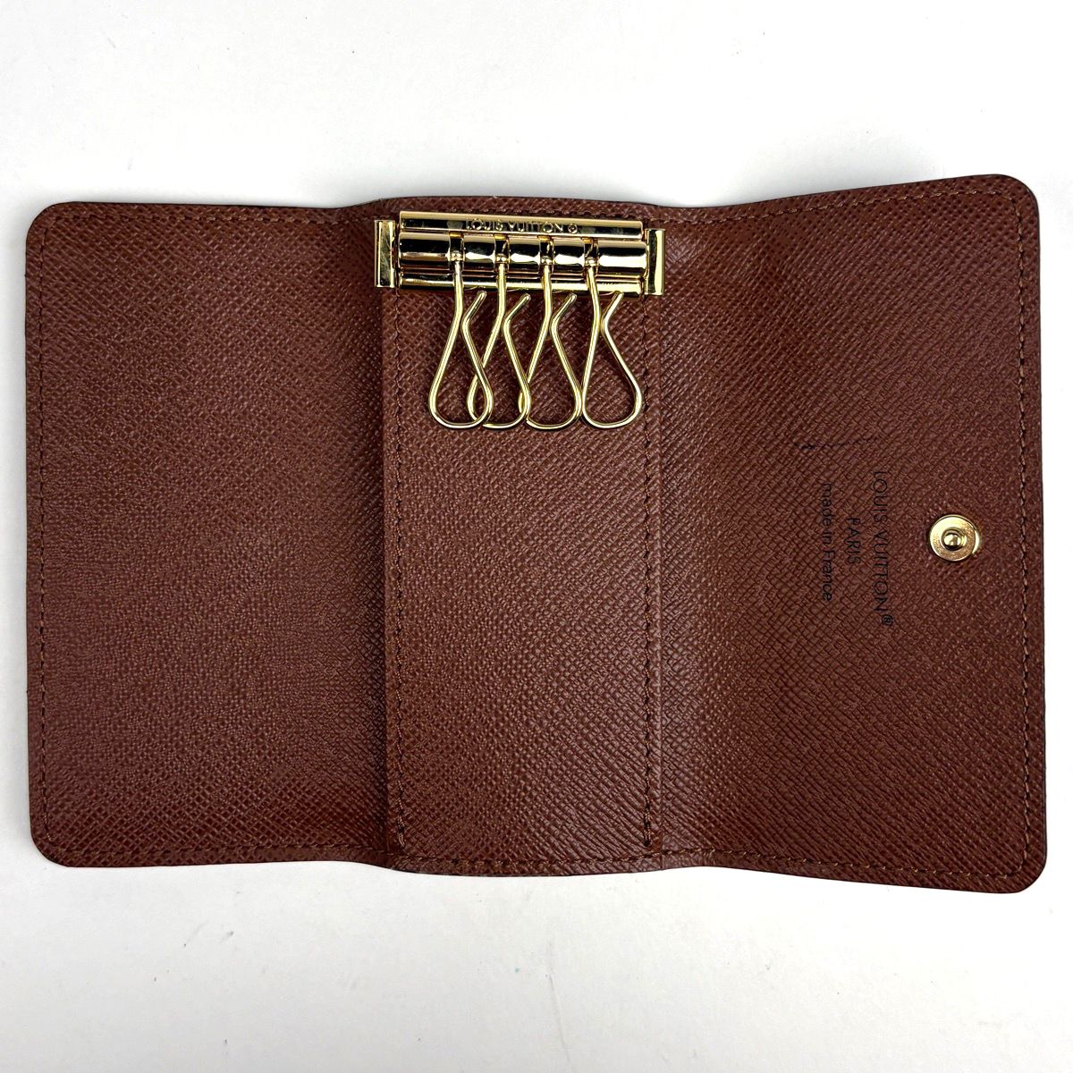Louis Vuitton Multicles 4 Key Hook Key Holder Key Case Monogram Brown — view 6