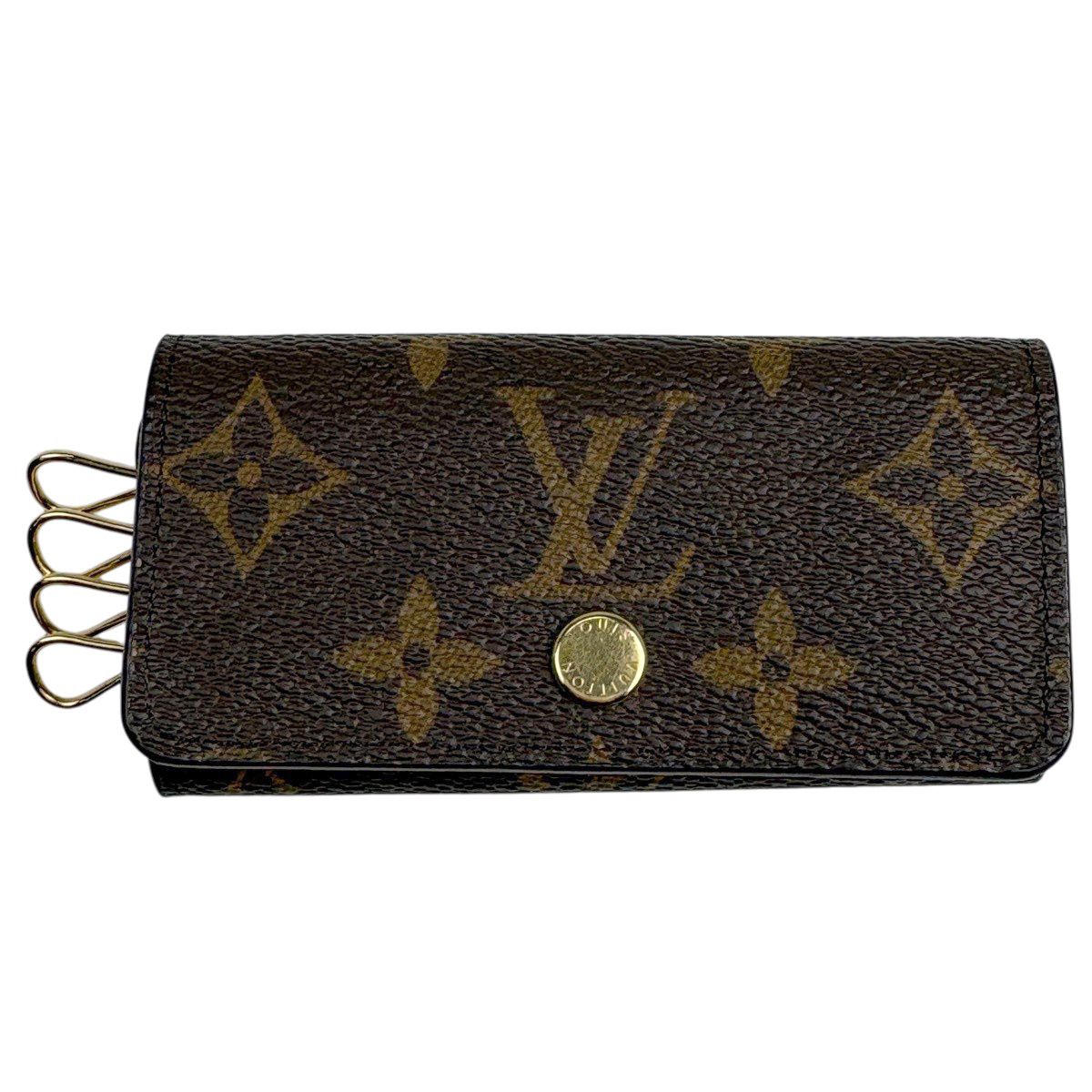 Louis Vuitton Multicles 4 Key Hook Key Holder Key Case Monogram Brown
