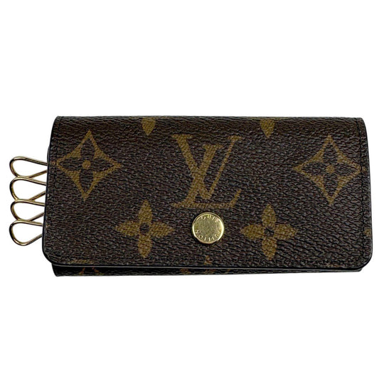 Louis Vuitton Multicles 4 Key Hook Key Holder Key Case Monogram Brown
