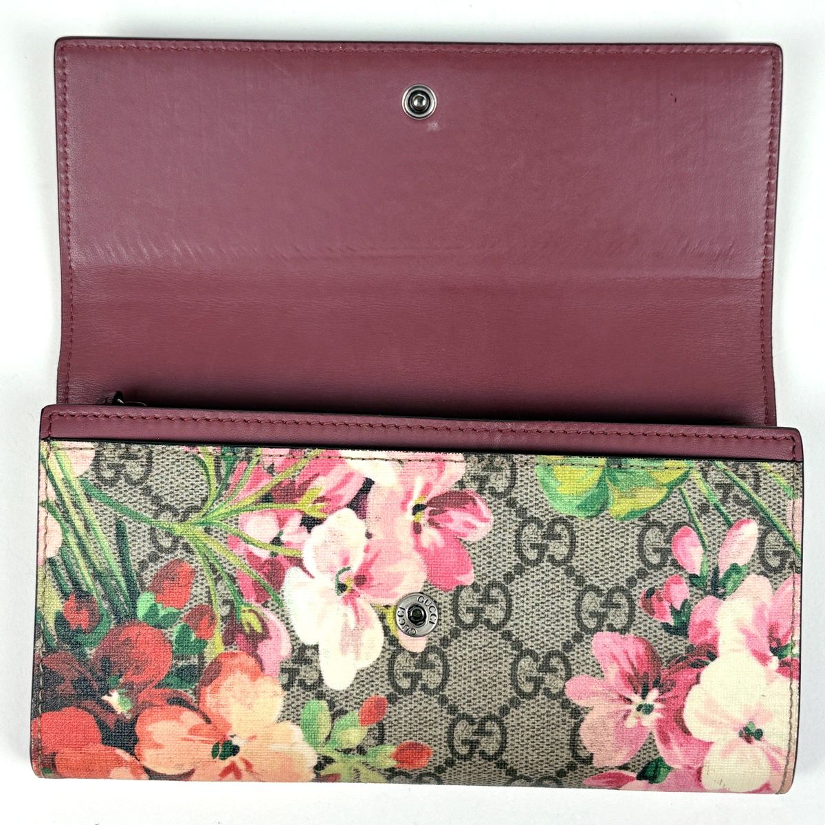 Gucci GG Blue Mus Continental Wallet Supreme Beige Multicolor — view 7