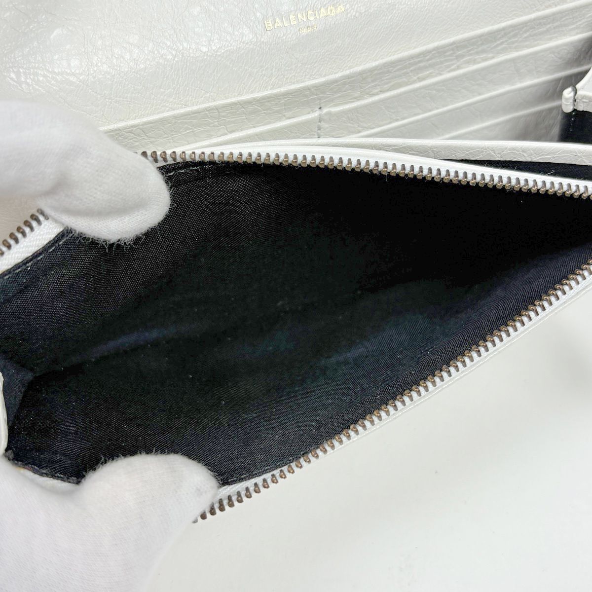 Balenciaga le City Money Wallet Leather White — view 7