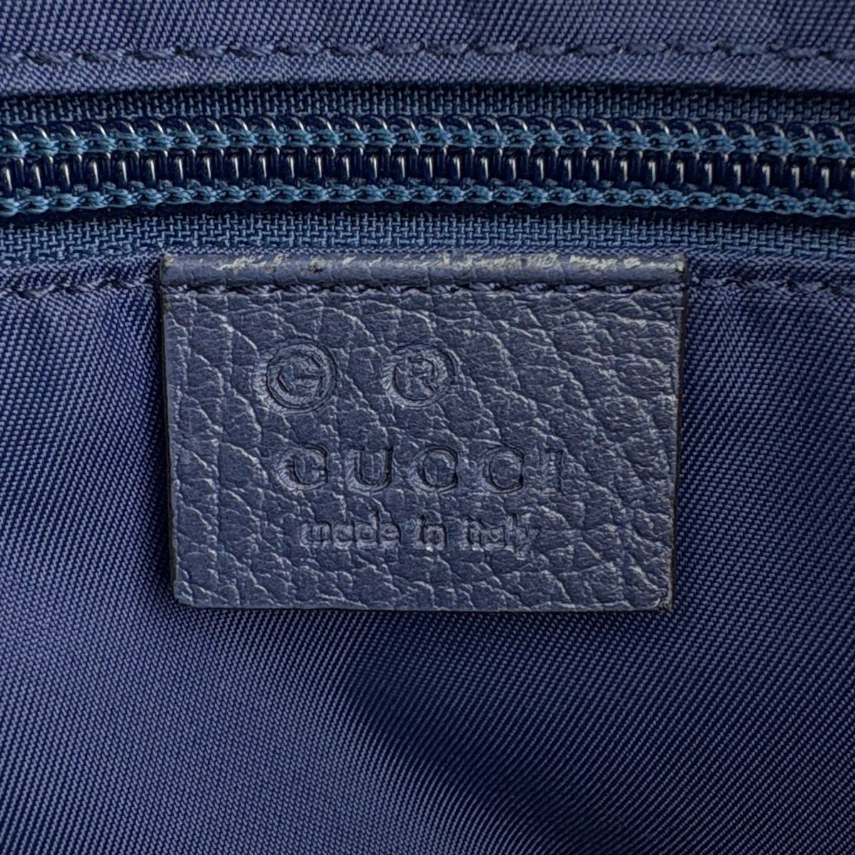 Gucci GG Pattern Tote 2-Way Nylon Blue — view 9