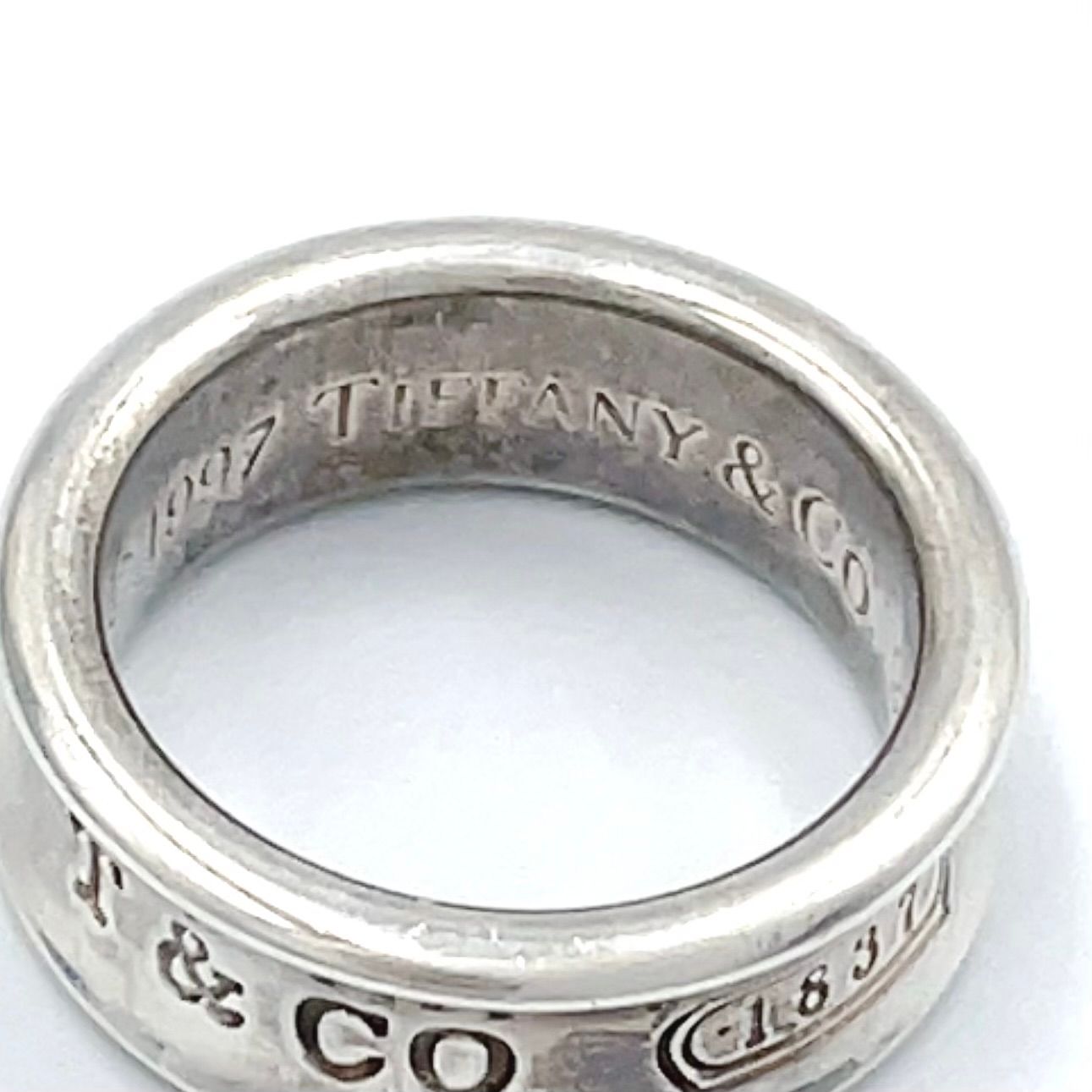 Tiffany & Co Narrow Silver Ring — view 4