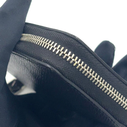 Louis Vuitton Zippy Coin Purse Taiga Ardoise Leather Black Wallet Silver — view 8