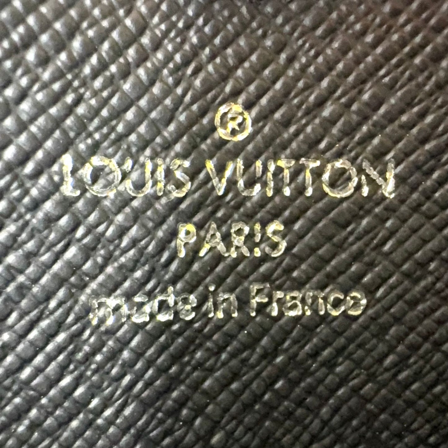 Louis Vuitton Zippy Coin Purse Taiga Ardoise Leather Black Wallet Silver — view 4