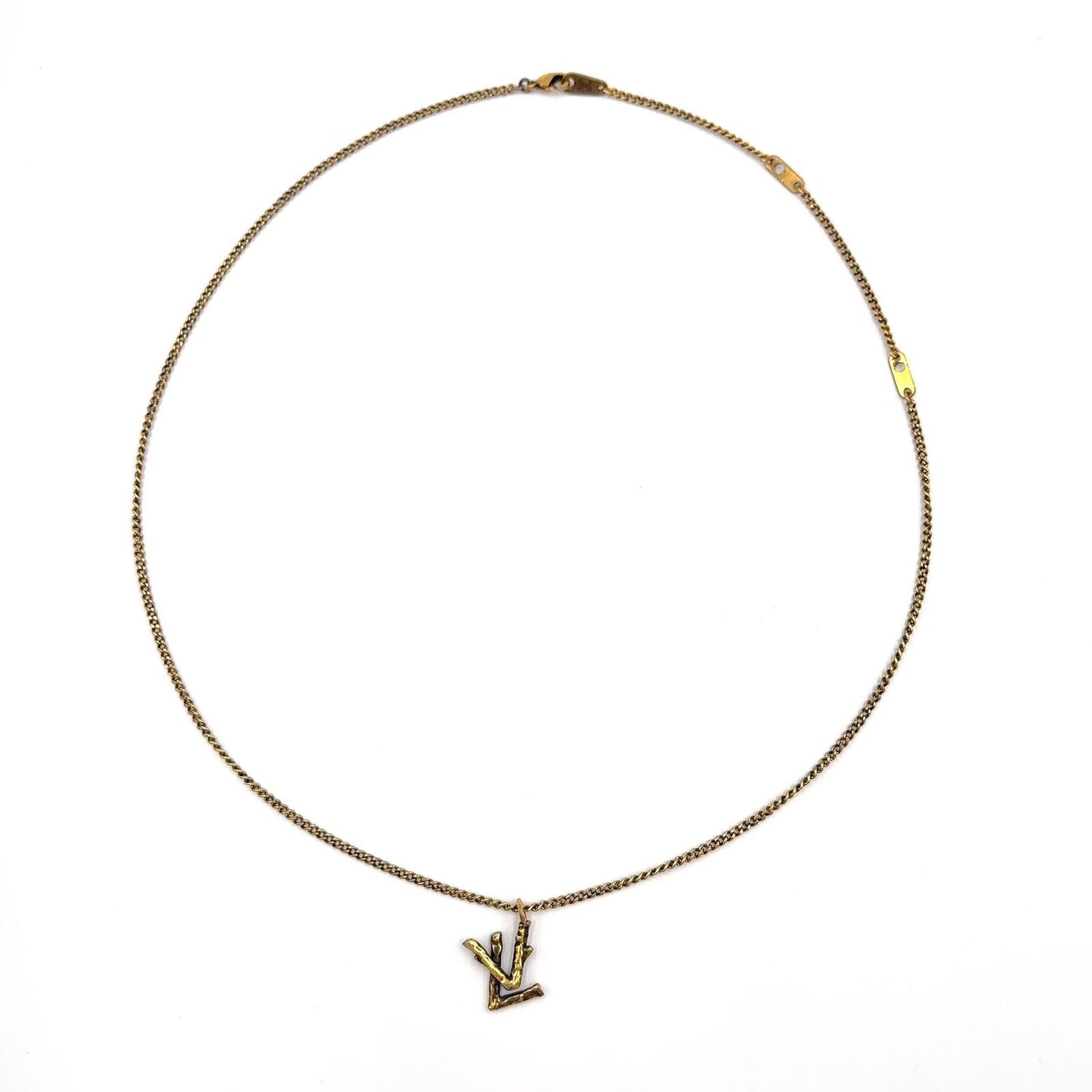 Louis Vuitton LV Twig Gold Plated Necklace — view 3