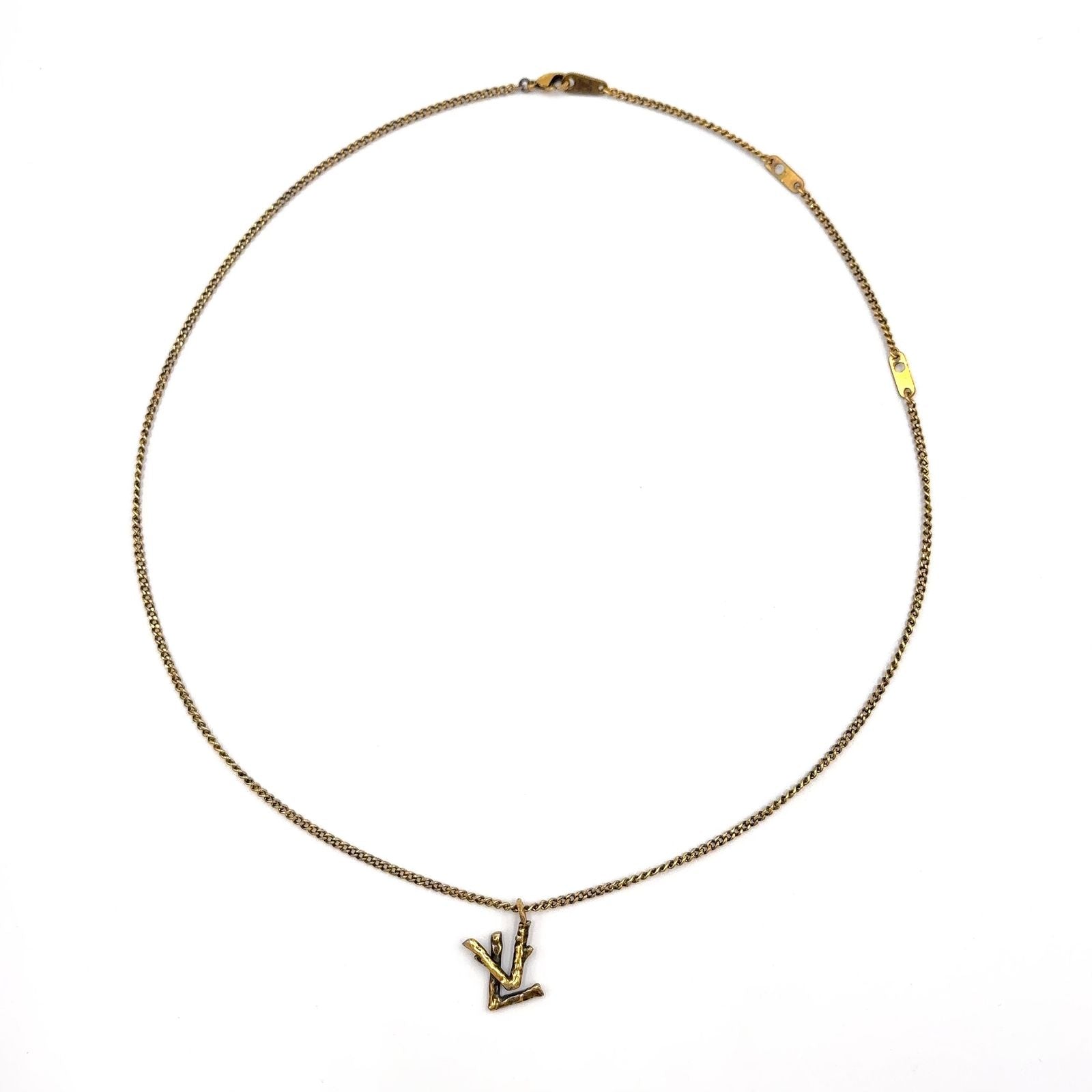 Louis Vuitton LV Twig Gold Plated Necklace — view 3