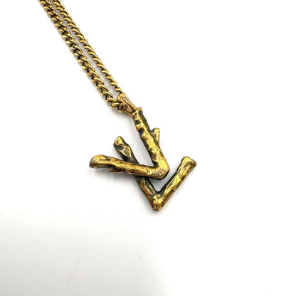 Louis Vuitton LV Twig Gold Plated Necklace — view 9