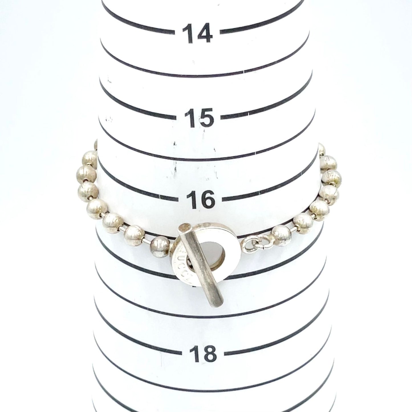 Gucci Ball Chain Silver Bracelet — view 9