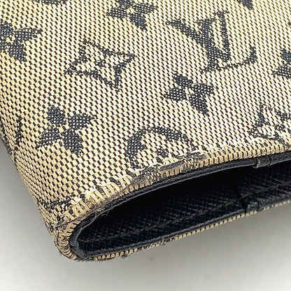 Louis Vuitton Monogram Mini Agenda PM Leather Canvas Navy Notebook Cover Gold — view 9