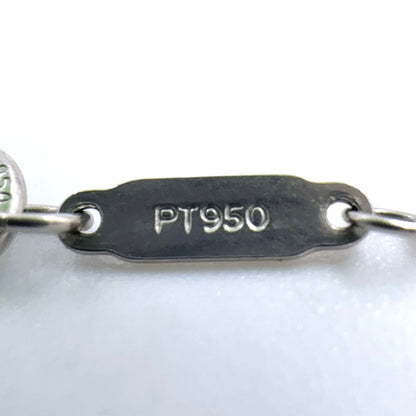 Tiffany & Co Floral Key Diamond Charm Platinum White Gold Necklace — view 5