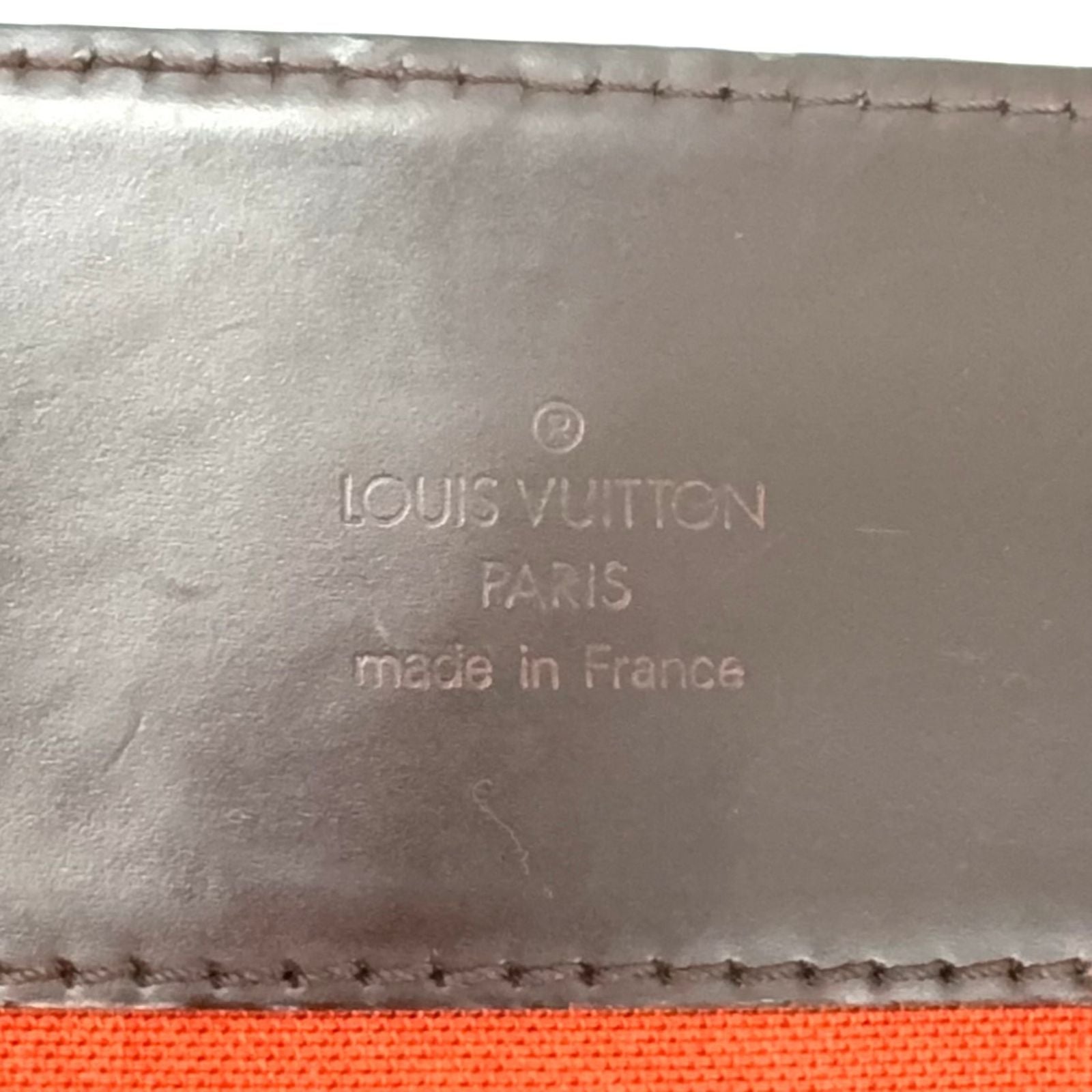 Louis Vuitton Broadway Damier Ebene Leather Brown Shoulder Bag Gold — view 4