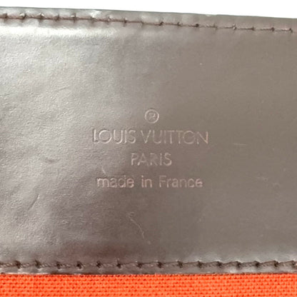 Louis Vuitton Broadway Damier Ebene Leather Brown Shoulder Bag Gold — view 4