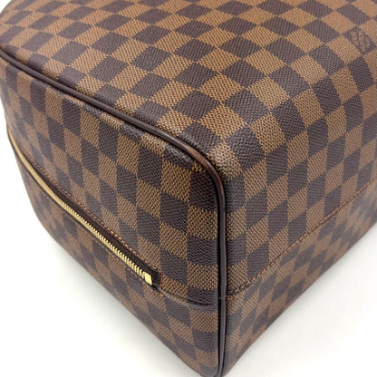 Louis Vuitton Nolita 24 Damier Ebene Leather Brown Handbag Gold — view 9