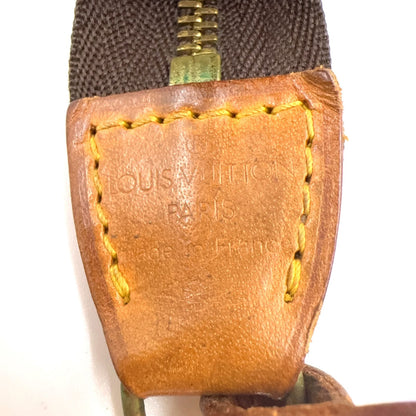 Louis Vuitton Pochette Monogram Leather Brown Handbag Gold — view 4