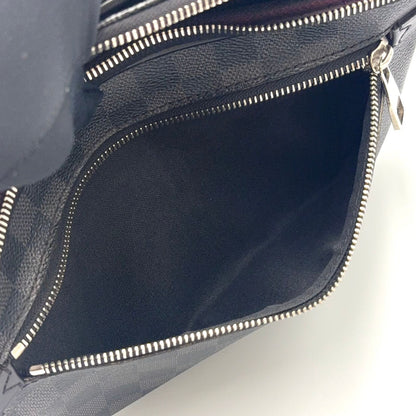 Louis Vuitton Ambler Damier Graphite Leather Black Belt Bag Silver — view 7