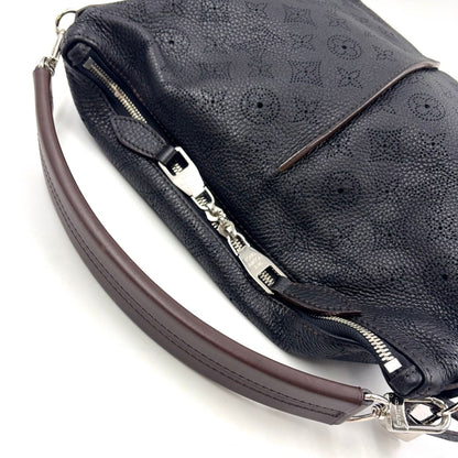 Louis Vuitton Selene PM Noir Mahina 2-Way Shoulder Leather Dark Brown Black — view 5