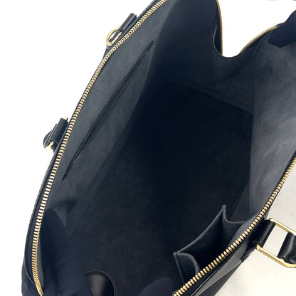 Louis Vuitton Alma Epi Noir Leather Black Handbag Silver — view 3