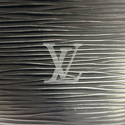 Louis Vuitton Alma Epi Noir Leather Black Handbag Silver — view 5