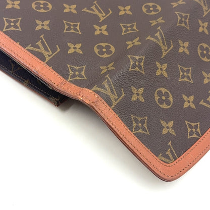 Louis Vuitton Pochette Dam GM Monogram Leather Brown Clutch Gold — view 8