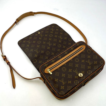 Louis Vuitton Saint Germain 28 Monogram Leather Brown Shoulder Bag Gold — view 5