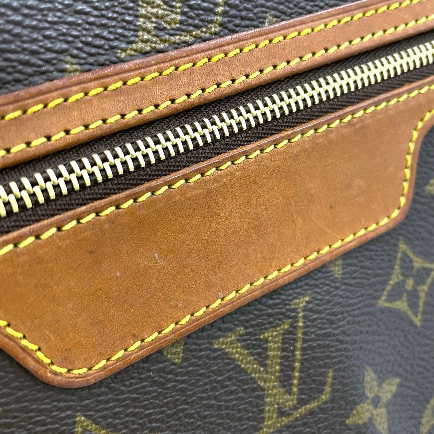 Louis Vuitton Saint Germain 28 Monogram Leather Brown Shoulder Bag Gold — view 8