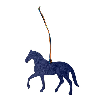 Hermes Petit Ash Horse Ebene Blue Bag Charm