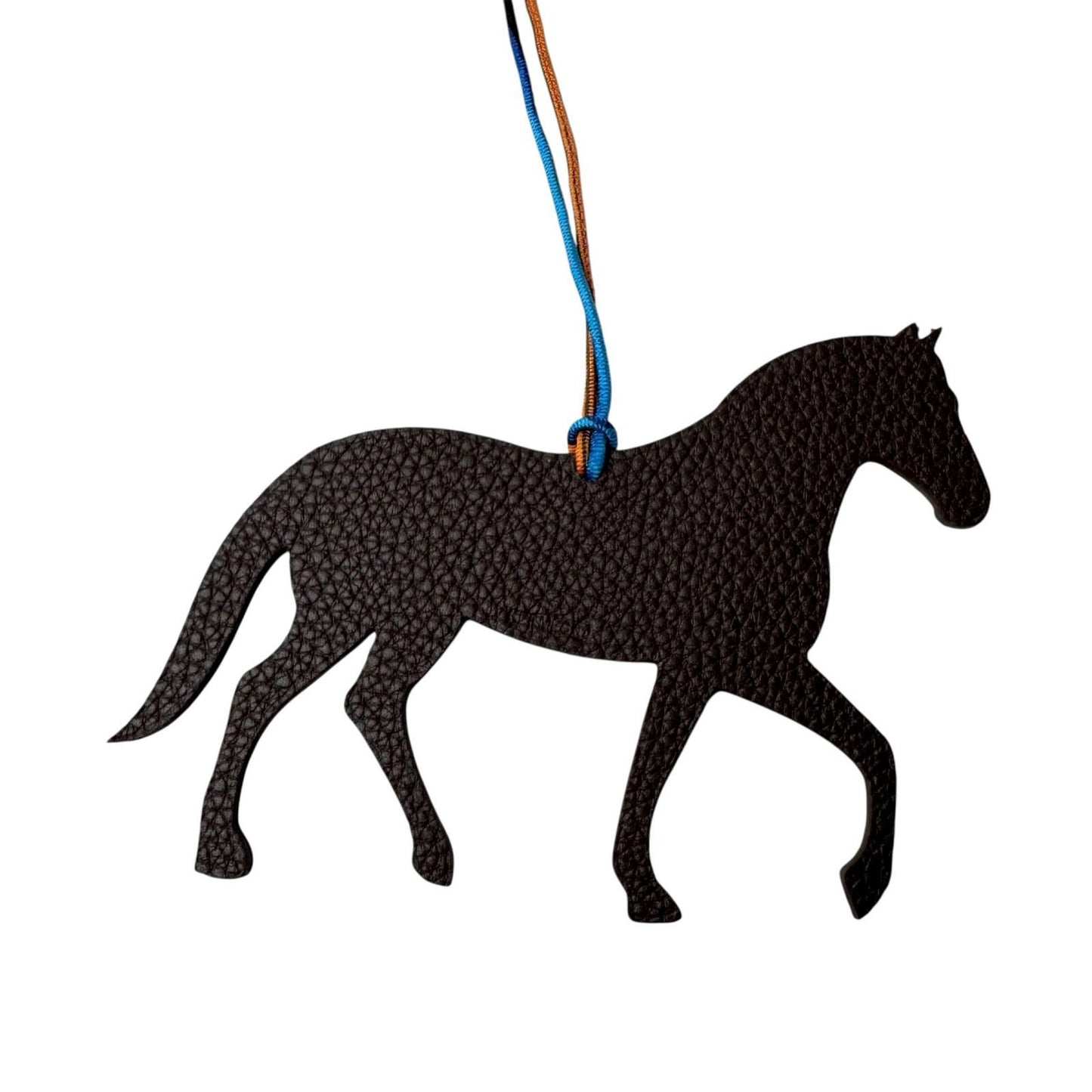 Hermes Petit Ash Horse Ebene Blue Bag Charm — view 4