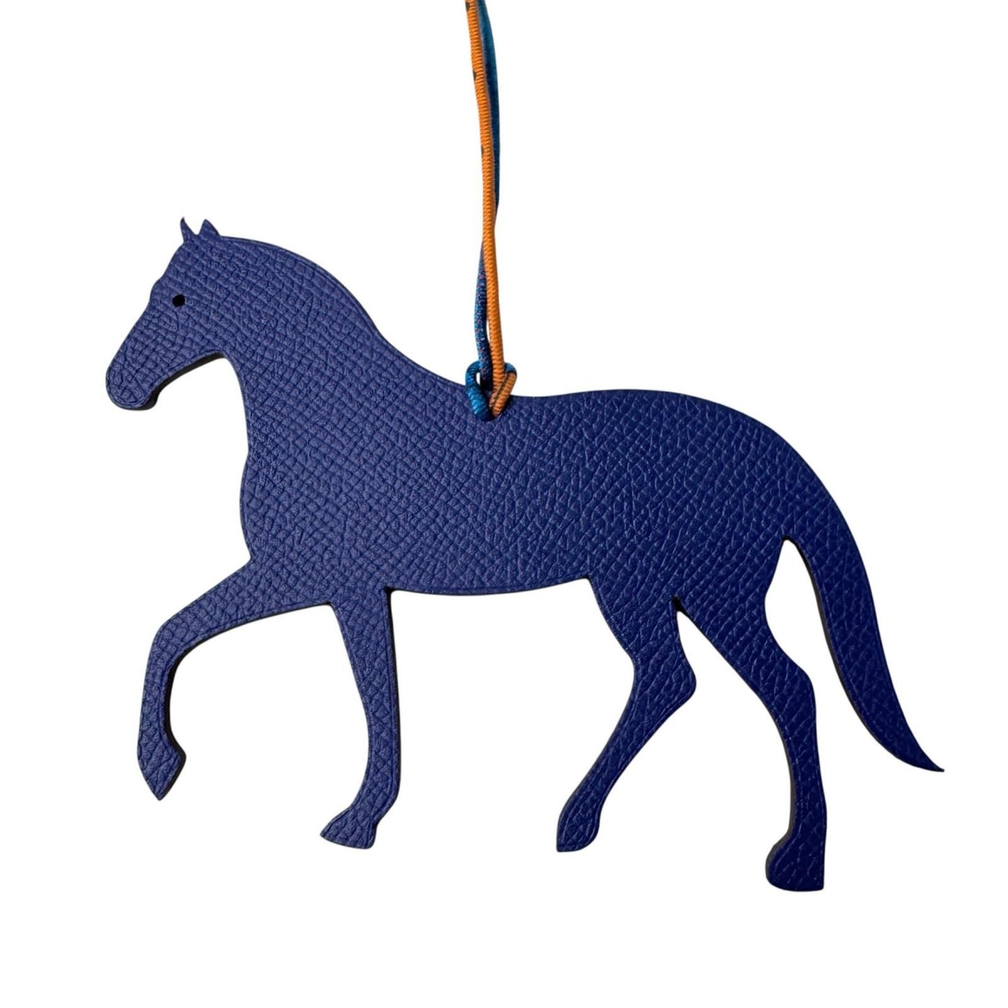Hermes Petit Ash Horse Ebene Blue Bag Charm — view 3