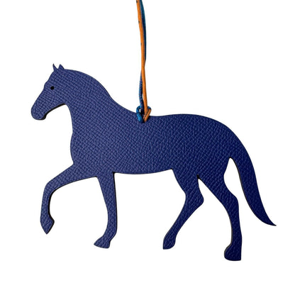 Hermes Petit Ash Horse Ebene Blue Bag Charm — view 3