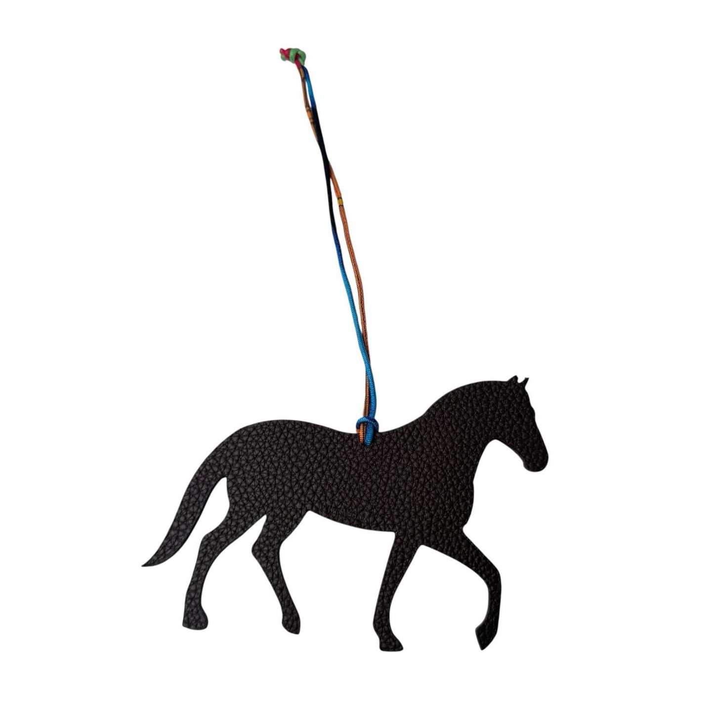 Hermes Petit Ash Horse Ebene Blue Bag Charm — view 2
