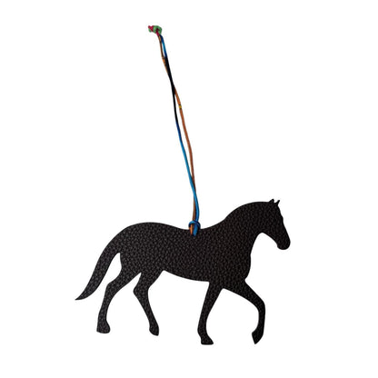 Hermes Petit Ash Horse Ebene Blue Bag Charm — view 2