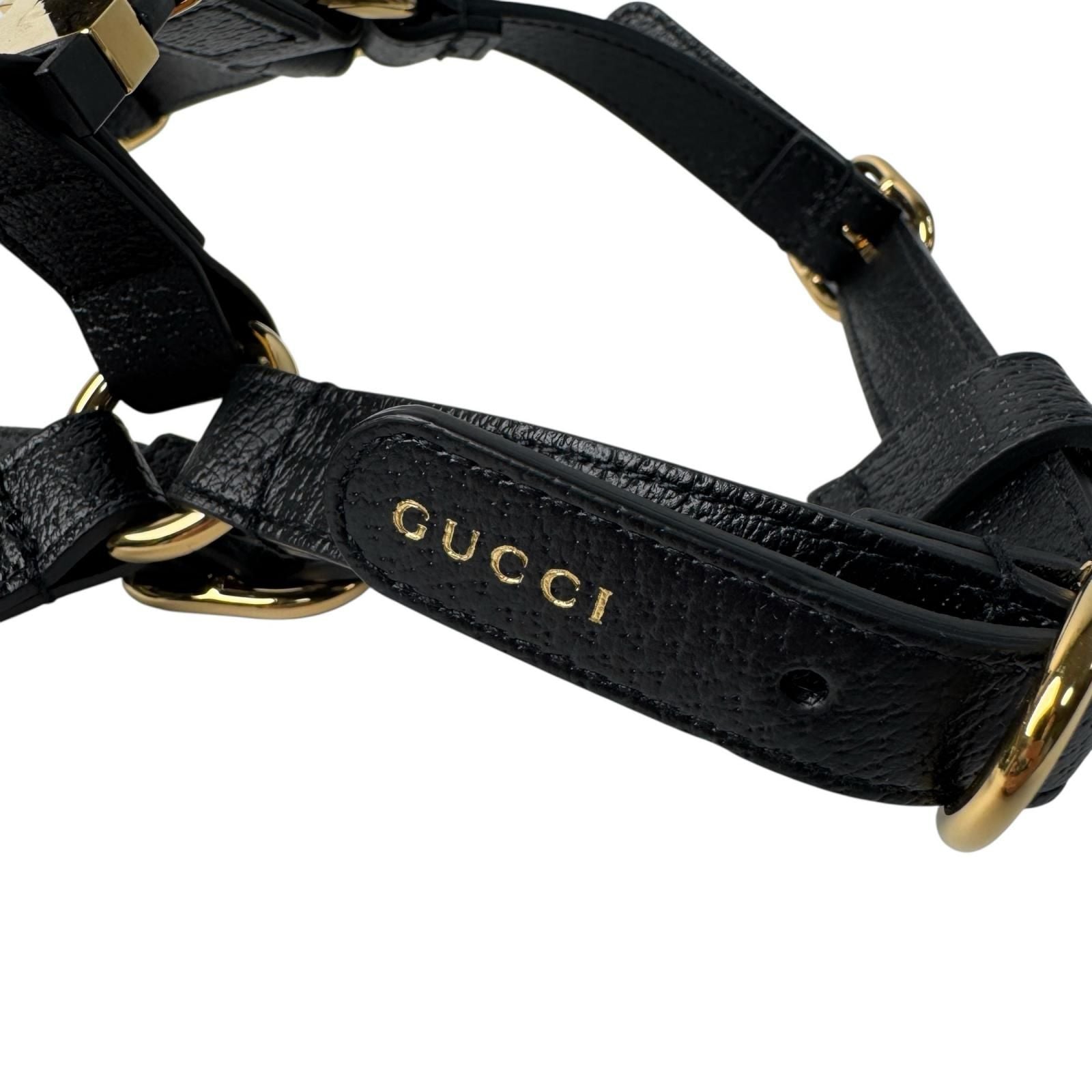 Gucci Interlocking Harness Dog Leather Pet Accessory — view 5
