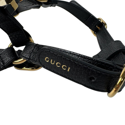 Gucci Interlocking Harness Dog Leather Pet Accessory — view 5