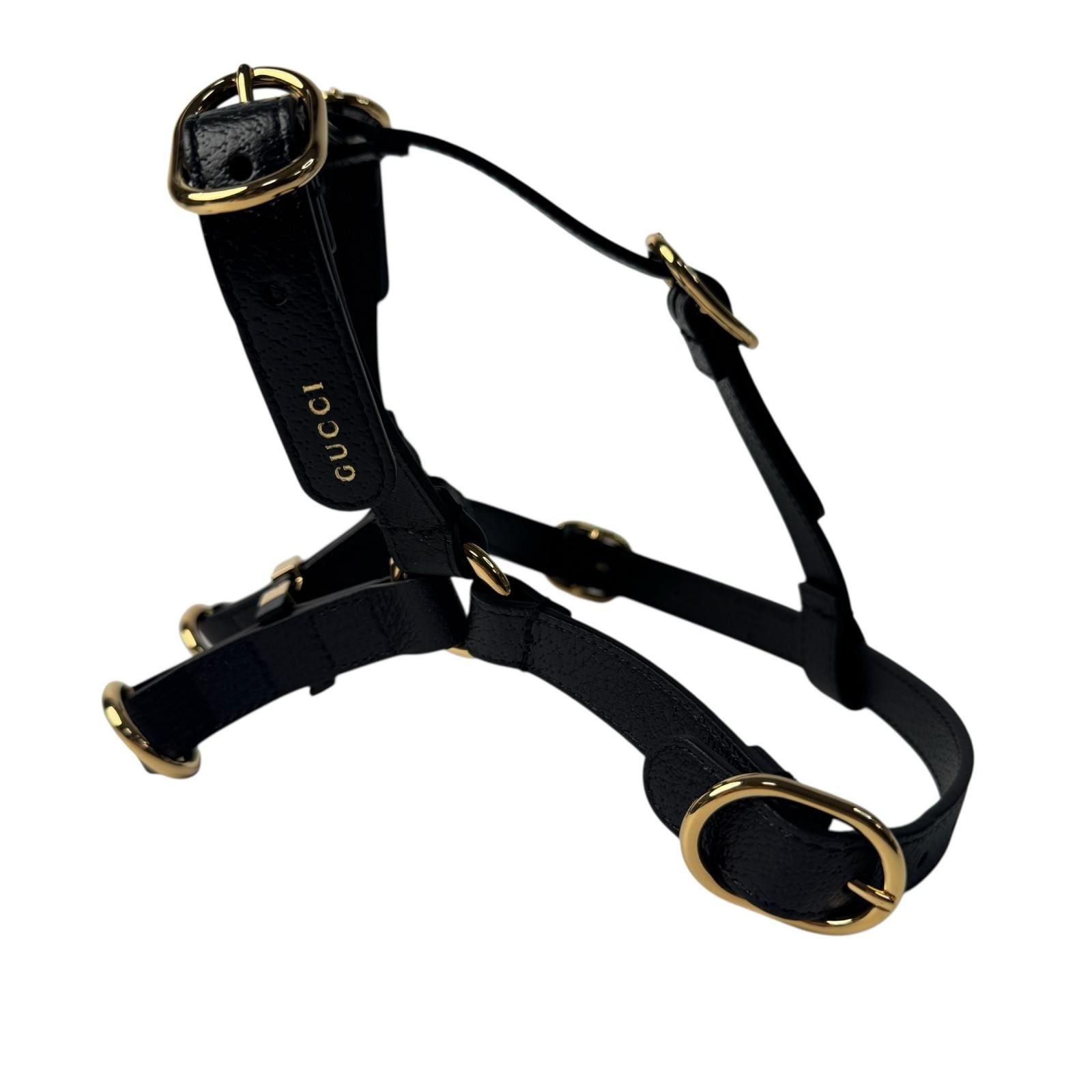 Gucci Interlocking Harness Dog Leather Pet Accessory — view 3