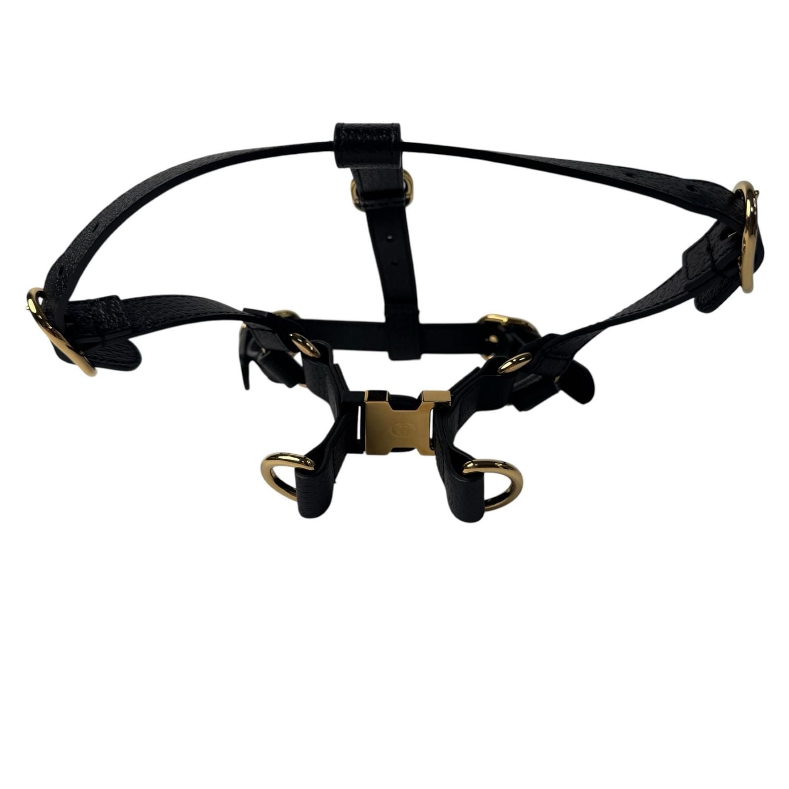 Gucci Interlocking Harness Dog Leather Pet Accessory — view 2