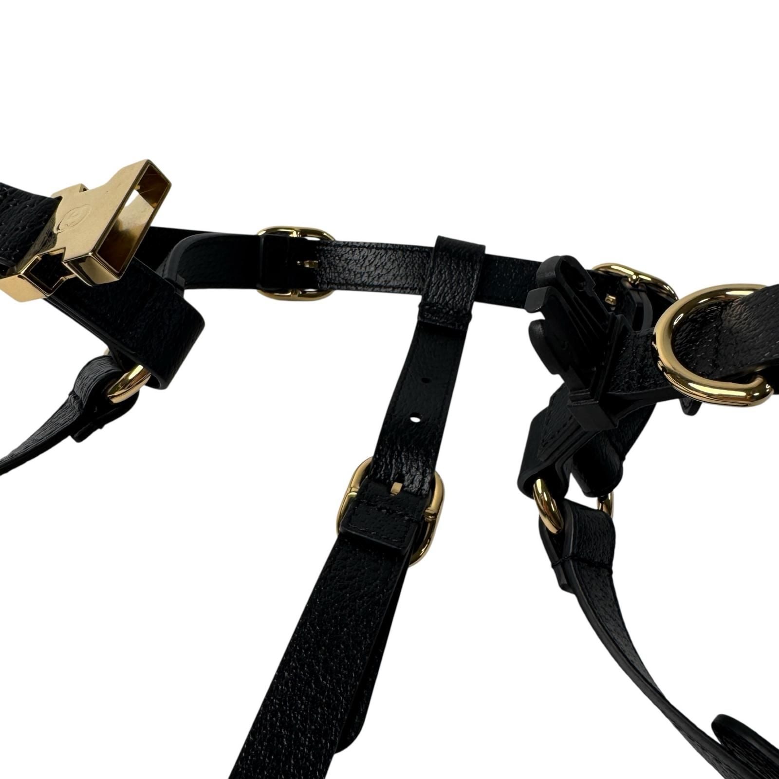 Gucci Interlocking Harness Dog Leather Pet Accessory — view 7