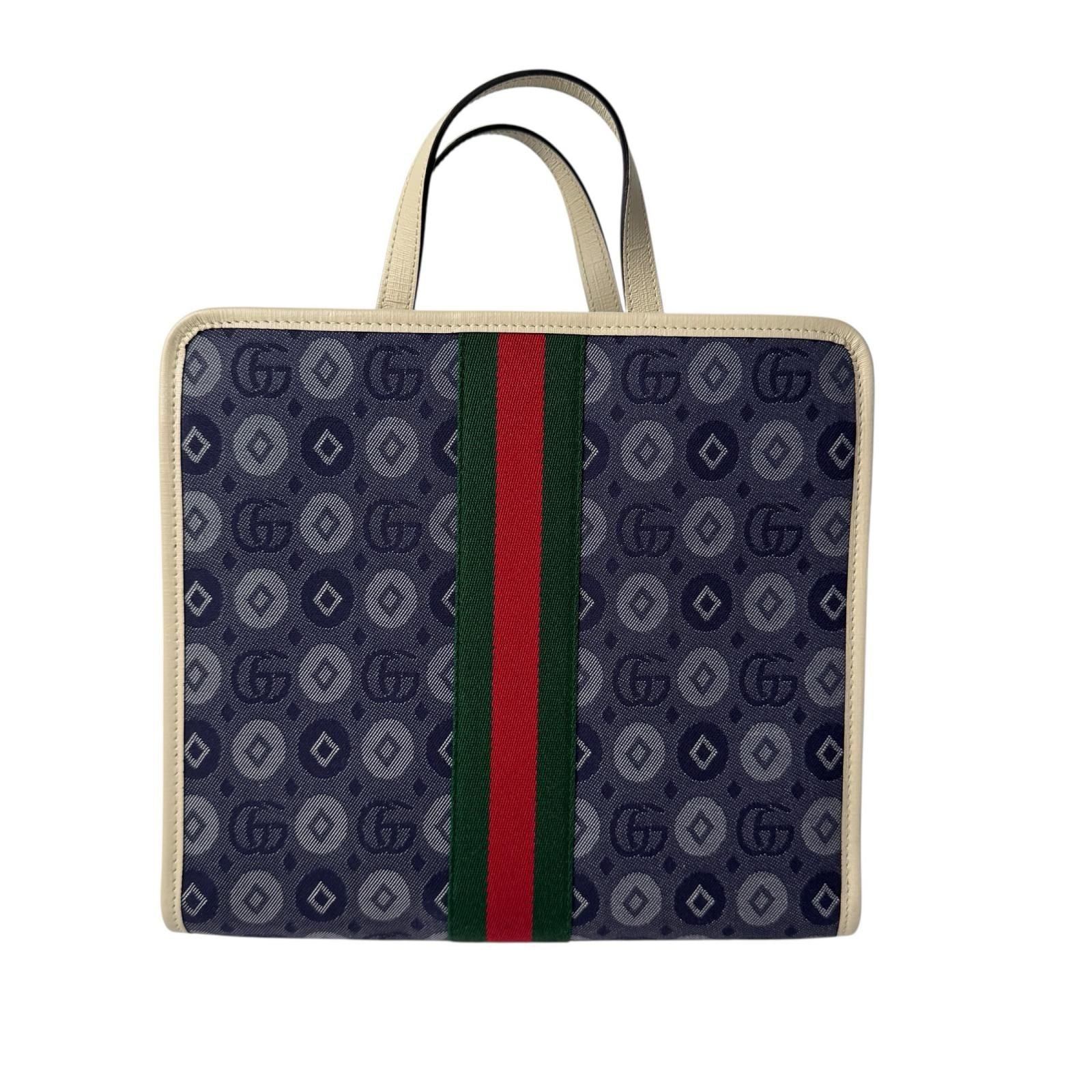 Gucci Double Denim Canvas Tote — view 2