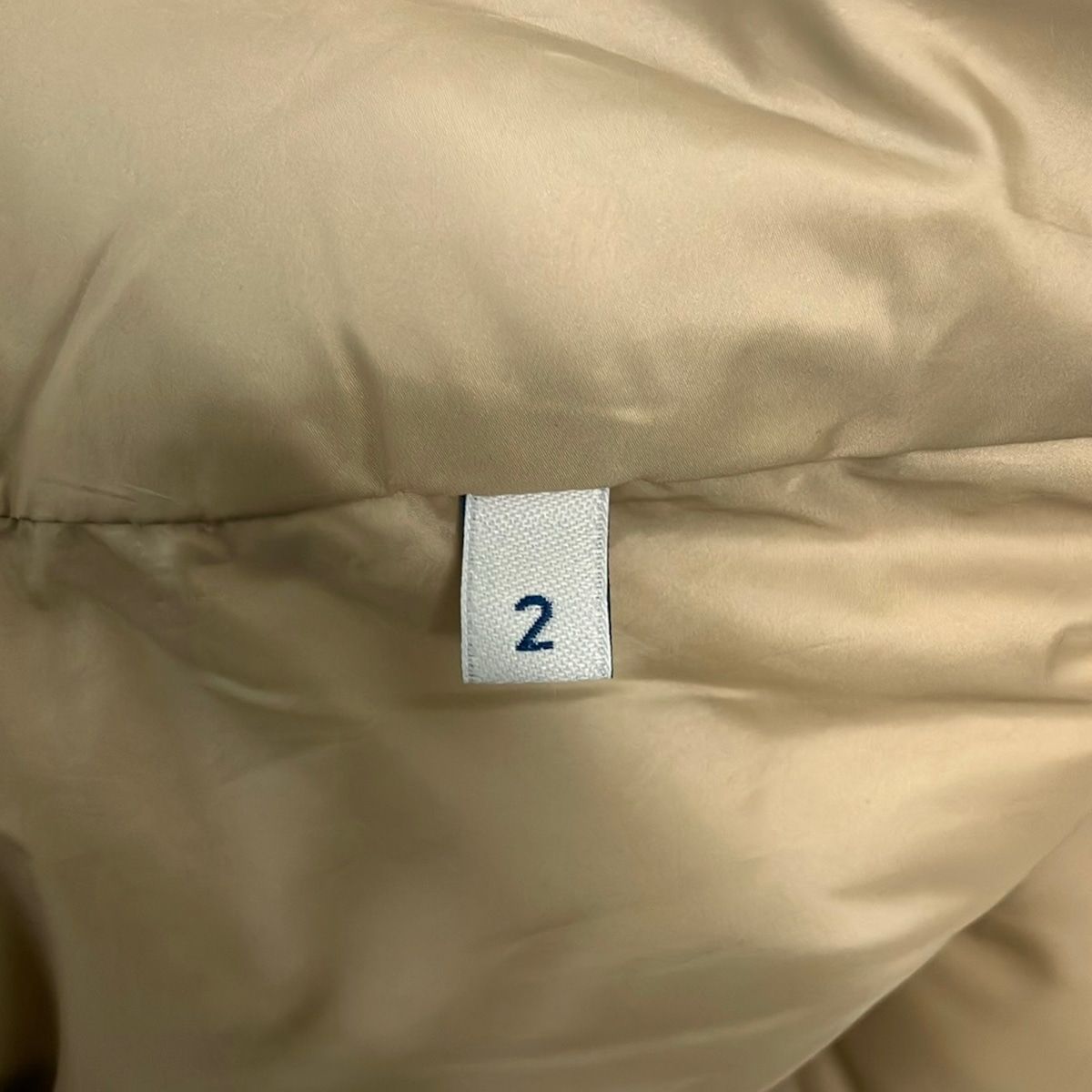 Moncler Down Jacket 2 M Helfferich Beige Black Red Long Sleeve Zip Up Winter — view 6