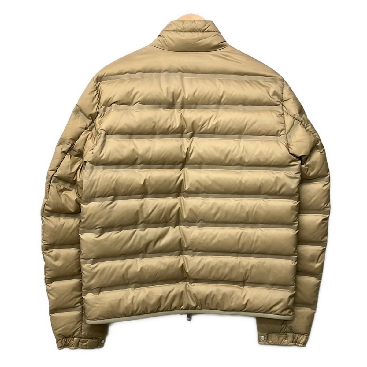 Moncler Down Jacket 2 M Helfferich Beige Black Red Long Sleeve Zip Up Winter — view 2